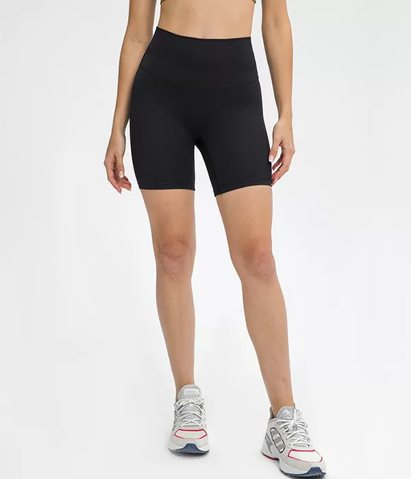 OzalCtree NO CAMEL TOE Scrunch Gym Athletic Sports Long Shorts Women  High-Rise Plain Skin-Friendly Yoga Fitness Workout Shorts