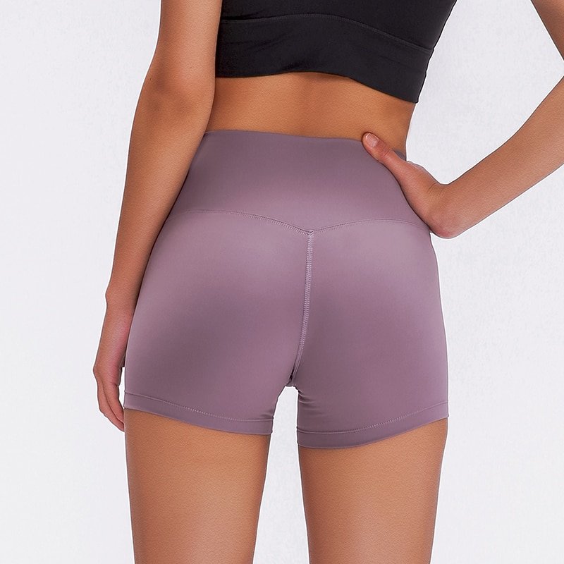 High waisted hip lift yoga shorts - Image 2