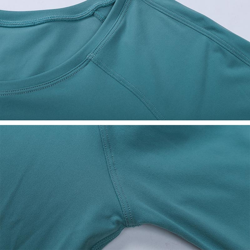 SHINBENE Leisure Oversize Solid Long Sleeve Shirts Women Plain Naked Feel Workout  Tops Gym Shirt Plus Size Activewear XS-XL