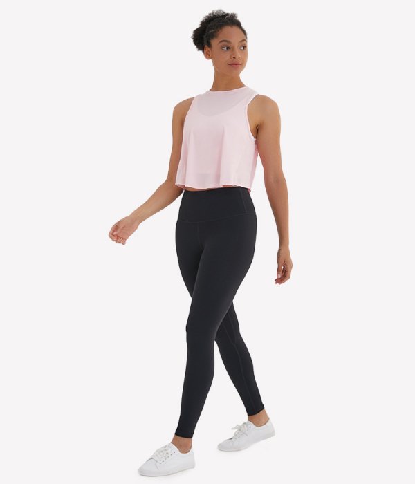 Pleated Athletic High Neck Workout Crop Top - Image 7