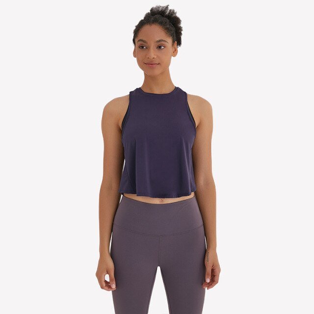 Pleated Athletic High Neck Workout Crop Top - Image 30
