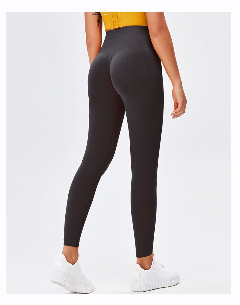 Seamless Compression Leggings with Scrunch Butt and Tummy Control High Waist - Image 8