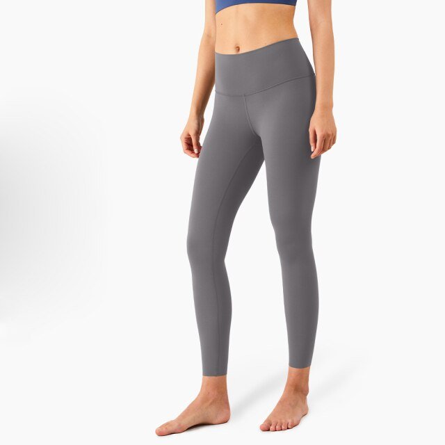 High Waisted Solid Athletic Compression Leggings Yoga Tights with Back Pocket - Image 17