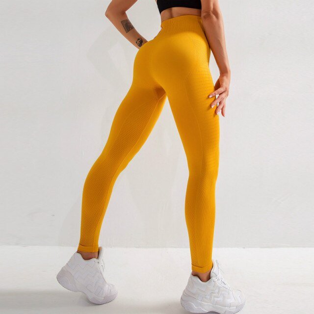 High Waist Tummy Control Scrunch Butt Compression Leggings - Image 14